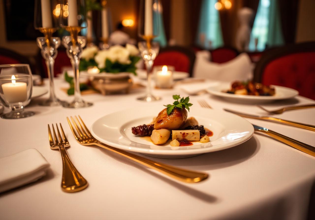 Fine dining plate